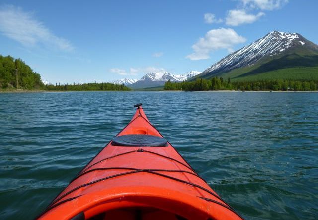 Kayak on Lake Clark